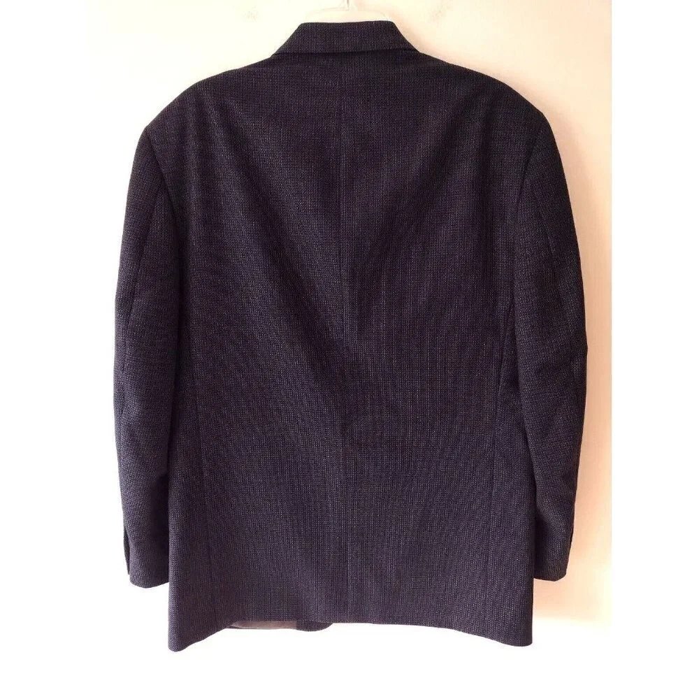 Vintage Oscar De La Renta 100% Wool Sport Suit Jacket Men's Size 42 R Gray‎